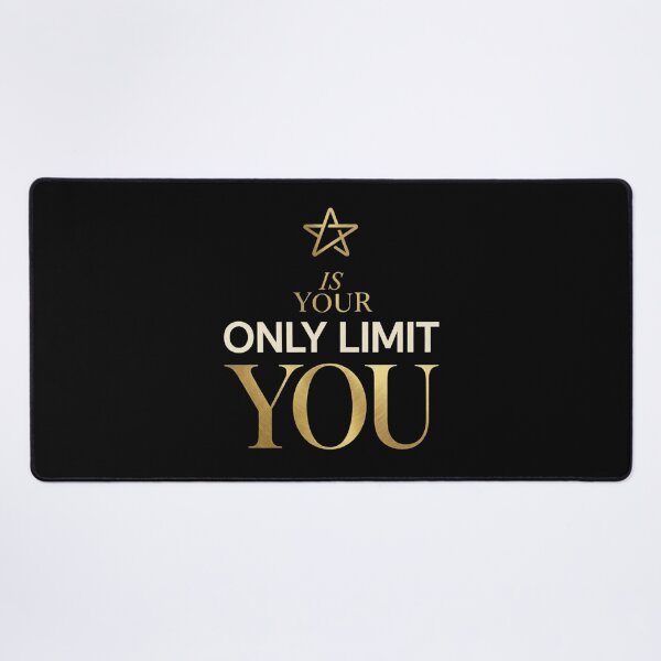 Item preview, Your Only Limit Is You Minimalist Inspirational Quote For Ambitious Professionals Entrepreneurs And Personal Growth Enthusiasts designed and sold by Im-Ara.