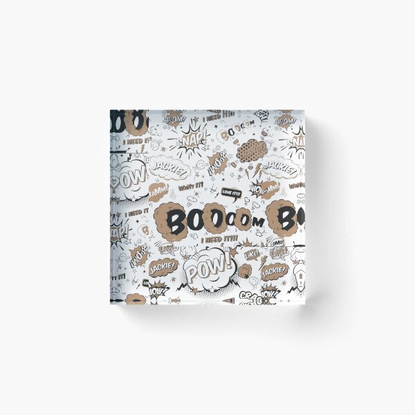 Item preview, Retro Comic Book Pattern - Vintage Pop Art Speech Bubbles designed and sold by gokhanuzen.