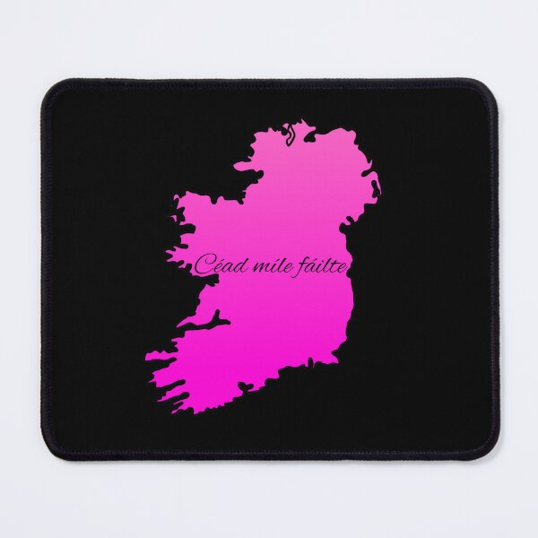 Item preview, Céad Míle Fáilte Pink Ireland Map Irish Welcome Design designed and sold by heartofireland.