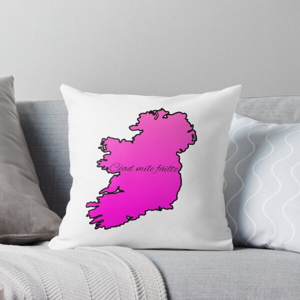Item preview, Céad Míle Fáilte Pink Ireland Map Irish Welcome Design designed and sold by heartofireland.