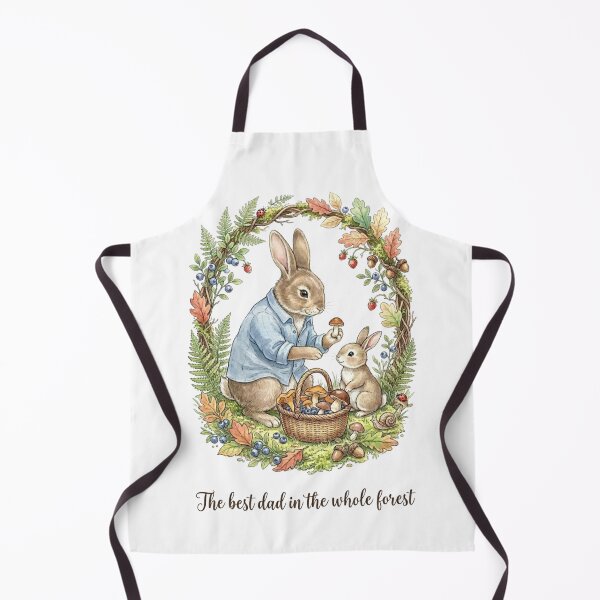 Item preview, The Best Dad in the Whole Forest Cute Forager Bunny Father's Day designed and sold by TatiK-Treasures.
