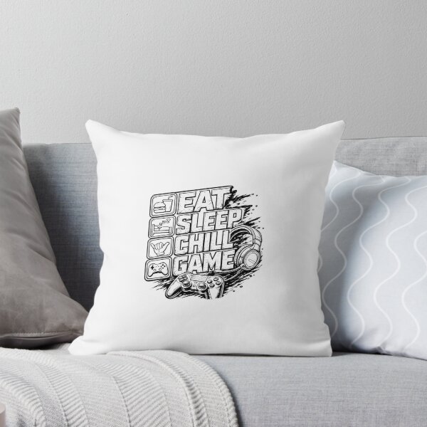 Item preview, Eat Sleep Chill Game Gamer Lifestyle Sticker designed and sold by syedkhalidh.