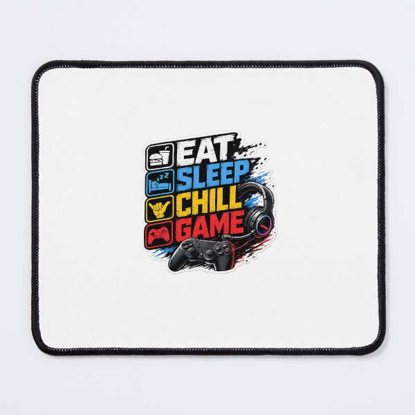 Item preview, Eat Sleep Chill Game Gamer Lifestyle Sticker designed and sold by syedkhalidh.