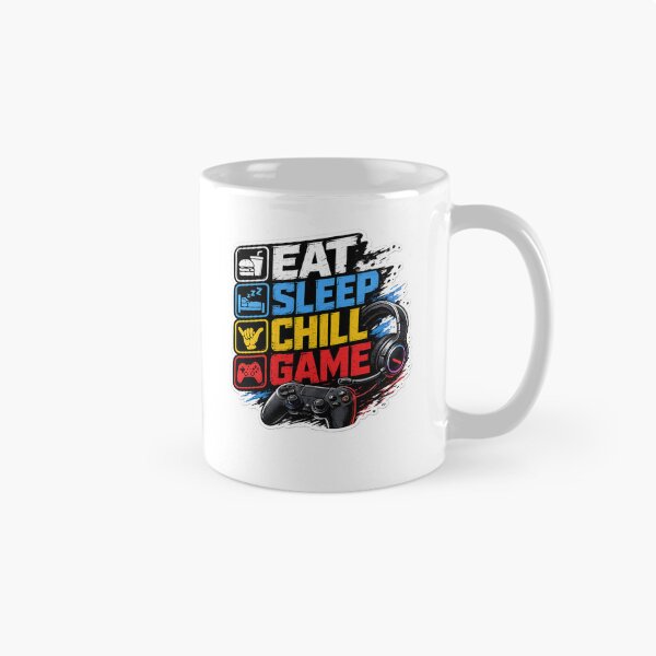 Item preview, Eat Sleep Chill Game Gamer Lifestyle Sticker designed and sold by syedkhalidh.