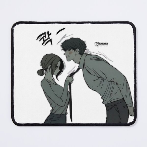 Item preview, Cute Romantic Anime Couple – Playful Manga Love Scene designed and sold by MeowLoka ⭐⭐⭐⭐.