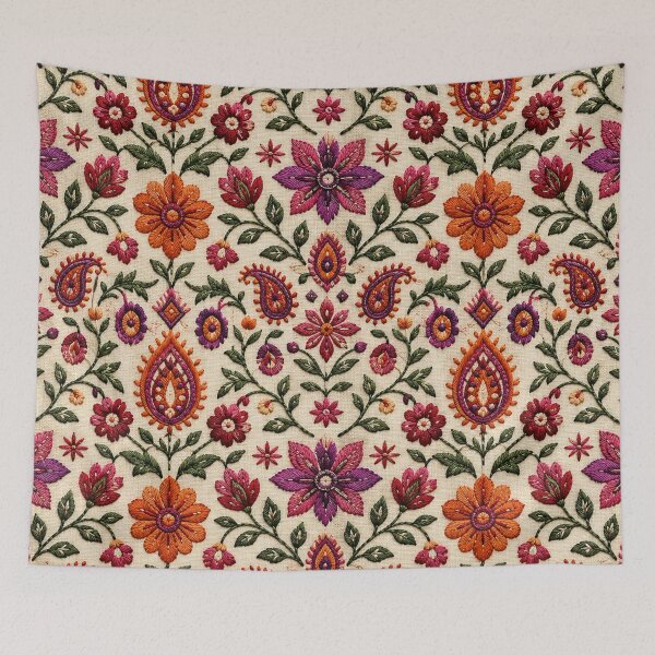 Item preview, Pakistani Rural Floral Heritage Pattern designed and sold by Myra365Art.