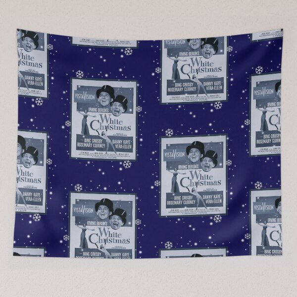 Item preview, White Christmas Festive Blue designed and sold by Normbot2000.