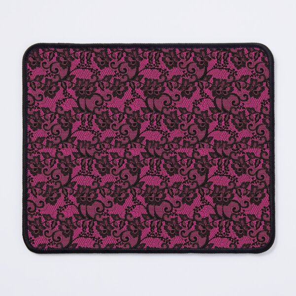 Item preview, Elegant Vintage Black and Hot Pink Lace Pattern designed and sold by Hrndz Store.