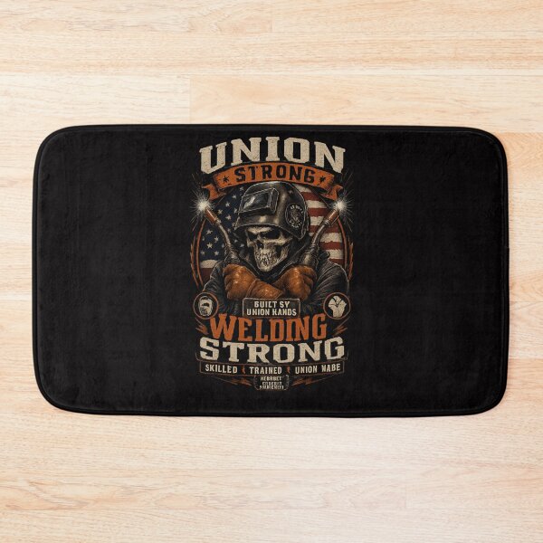 Item preview, Built By Union Hands Welding Strong Shirt | Union Welder Skull Graphic Tee designed and sold by LabCore.