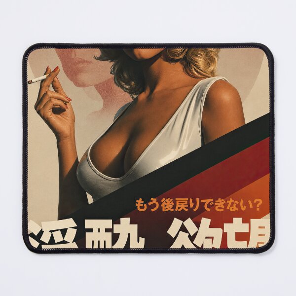 Item preview, Drunk on Desire - Retro Japanese Noir Femme Fatale Art designed and sold by obstinator.