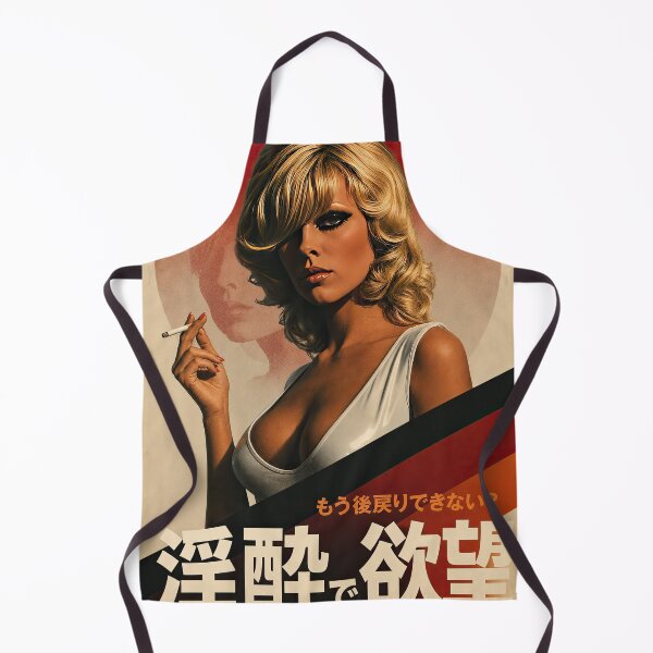Item preview, Drunk on Desire - Retro Japanese Noir Femme Fatale Art designed and sold by obstinator.