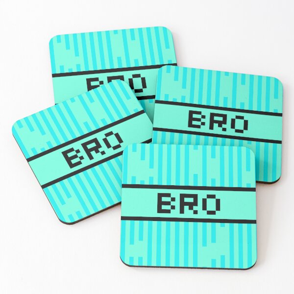 Item preview, BRO — Pixel Art Word | Retro 8-Bit Two-Tone Typography designed and sold by Mouremandier.