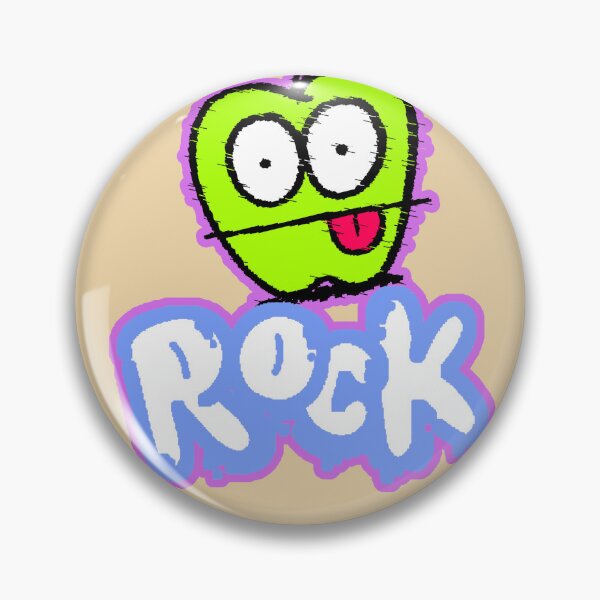 Item preview, Green Apple Rock Glitch Neon Typography Gift Alternative Rock designed and sold by AstronautMerch.