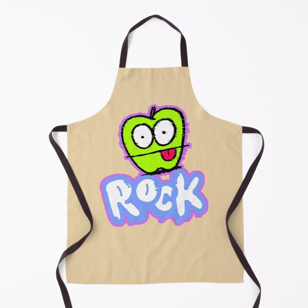 Item preview, Green Apple Rock Glitch Neon Typography Gift Alternative Rock designed and sold by AstronautMerch.