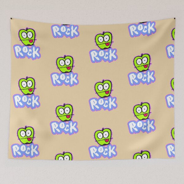 Item preview, Green Apple Rock Glitch Neon Typography Gift Alternative Rock designed and sold by AstronautMerch.