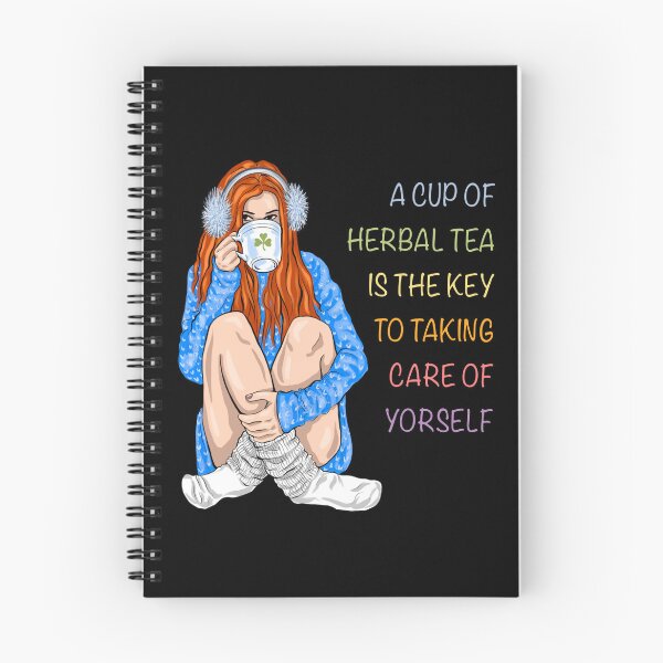Item preview, Cozy Herbal Tea Self-Care Illustration | Winter Wellness & Warm Herbal Tea Girl | A Cup of Tea is Key to Self-Care designed and sold by Skayana.