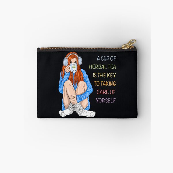 Item preview, Cozy Herbal Tea Self-Care Illustration | Winter Wellness & Warm Herbal Tea Girl | A Cup of Tea is Key to Self-Care designed and sold by Skayana.