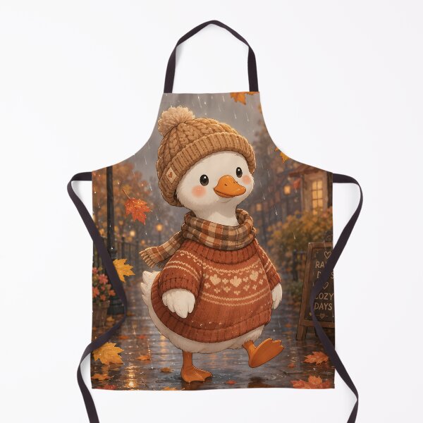 Item preview, Cozy Autumn Duck in Rainy Day Sweater designed and sold by aleano2026.