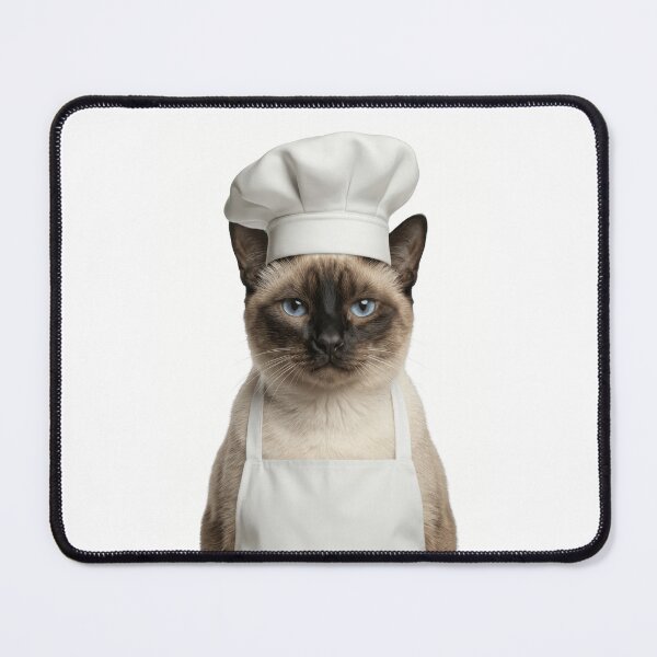 Item preview, Funny Mekong Bobtail Cat Chef Realistic Animal Cooking Humor Art designed and sold by LazyOwlStore.