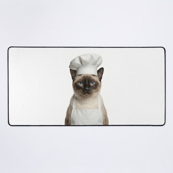 Item preview, Funny Mekong Bobtail Cat Chef Realistic Animal Cooking Humor Art designed and sold by LazyOwlStore.
