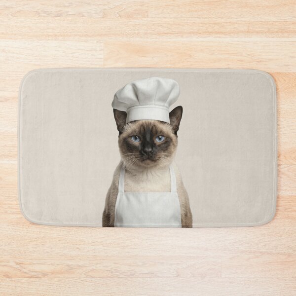 Item preview, Funny Mekong Bobtail Cat Chef Realistic Animal Cooking Humor Art designed and sold by LazyOwlStore.