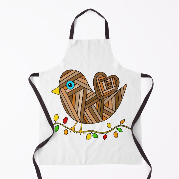 Item preview, Cute Patchwork Brown Bird Autumn Season designed and sold by Sartoris Art.