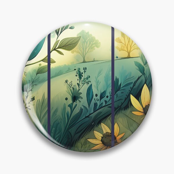 Item preview, Plant Native Wildflower Brushstroke Panel Floral Design designed and sold by Boddicca.