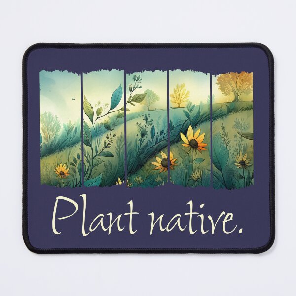 Item preview, Plant Native Wildflower Brushstroke Panel Floral Design designed and sold by Boddicca.