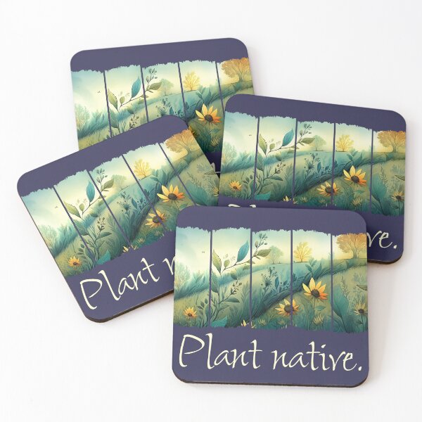 Item preview, Plant Native Wildflower Brushstroke Panel Floral Design designed and sold by Boddicca.