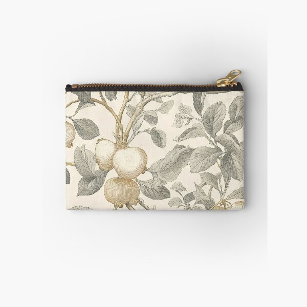 Artikelvorschau, Botanical Print Quince Branch – Ivory Slate Gold Heritage Engraving entworfen und verkauft von BestVarieties.