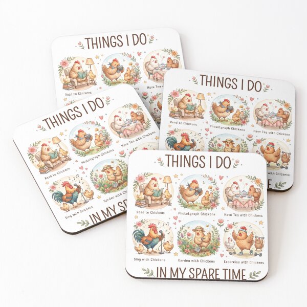 Item preview, Things I Do in My Spare Time Chicken Lover Design designed and sold by Winarrts.