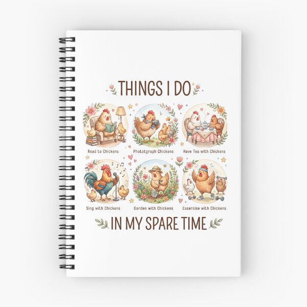 Item preview, Things I Do in My Spare Time Chicken Lover Design designed and sold by Winarrts.