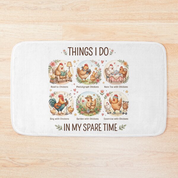 Item preview, Things I Do in My Spare Time Chicken Lover Design designed and sold by Winarrts.
