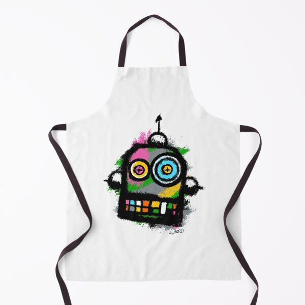 Item preview, Retro Robot No. 01 | Colourful Urban Folk Art Character by GWART designed and sold by GWARTGB.
