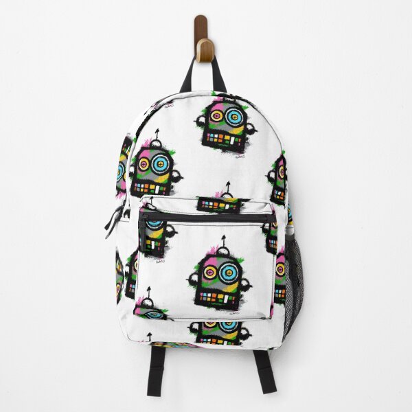 Item preview, Retro Robot No. 01 | Colourful Urban Folk Art Character by GWART designed and sold by GWARTGB.