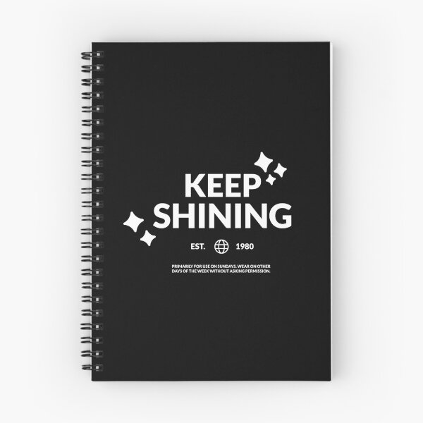 Item preview, Keep Shining Est 1980 Retro Streetwear - Casual Motivational Phrase designed and sold by silviaarzamendia.