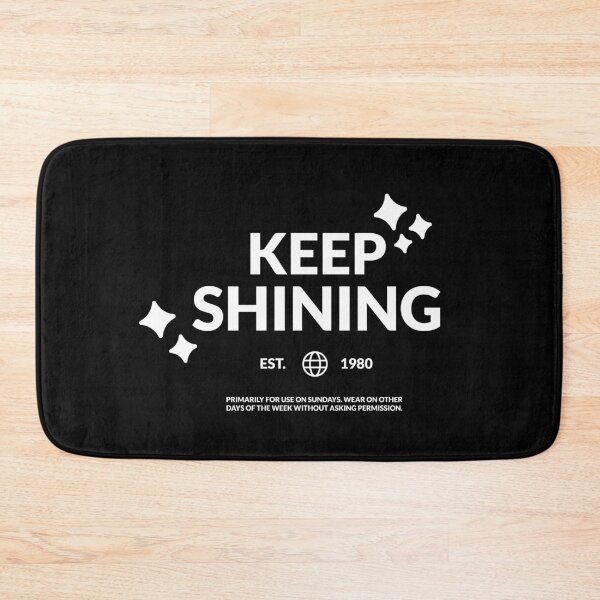 Item preview, Keep Shining Est 1980 Retro Streetwear - Casual Motivational Phrase designed and sold by silviaarzamendia.