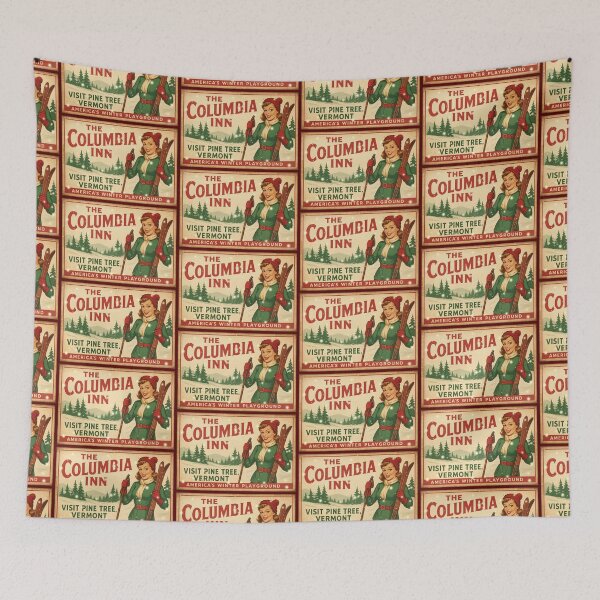 Item preview, Retro Pine Tree Vermont Billboard Red designed and sold by Normbot2000.