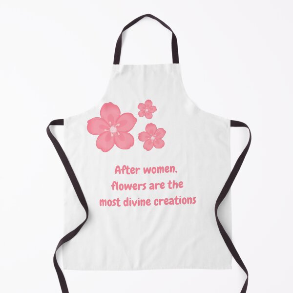 Item preview, After Women Flowers Are The Most Divine Creations Pink Floral Quote Design designed and sold by heartofireland.