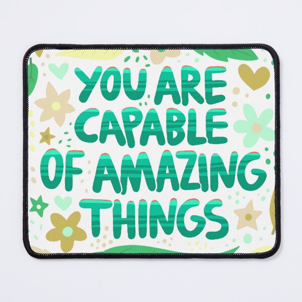 Item preview, Patterned Design "You Are Capable of Amazing Things". designed and sold by BrutaEstampa.
