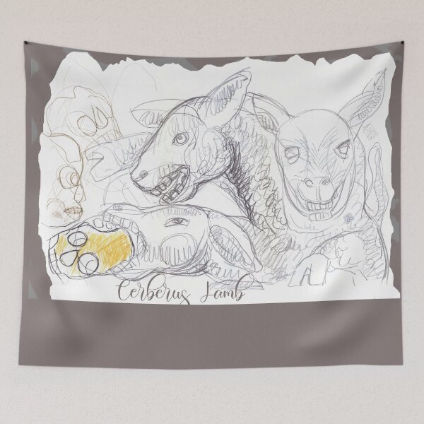 Item preview, Cerberus Lamb (Drawing by ACCI) designed and sold by VanyssaGraphics.