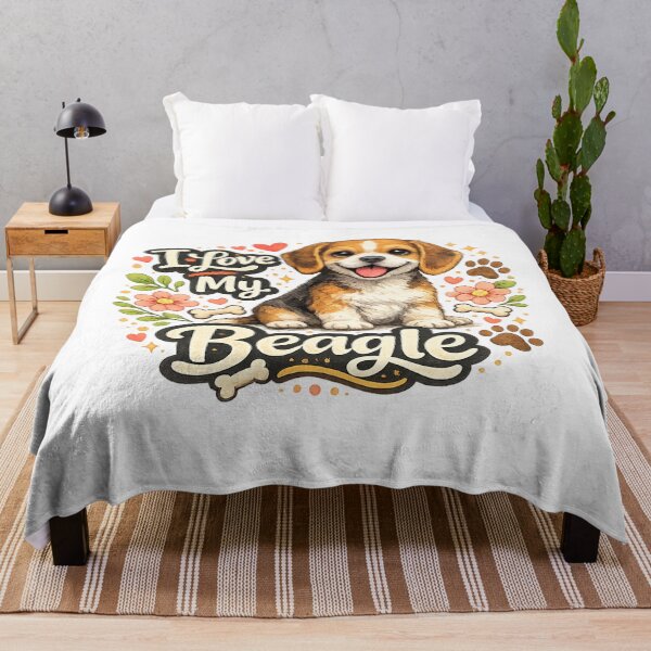 Item preview, I Love My Beagle Watercolor Dog Lover designed and sold by ssmg80.