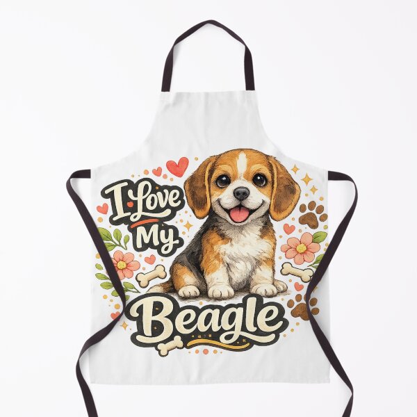 Item preview, I Love My Beagle Watercolor Dog Lover designed and sold by ssmg80.