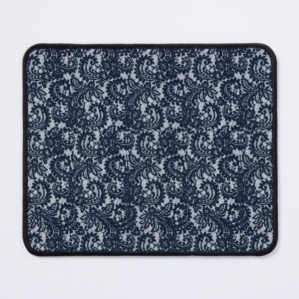 Item preview, Elegant Vintage Navy and Light Blue Lace Pattern designed and sold by Hrndz Store.