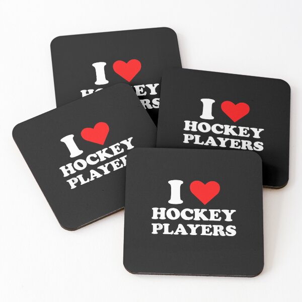 Item preview, I Love Hockey Players Classic Bold Red Heart Ice Hockey Fan designed and sold by Methahshop.
