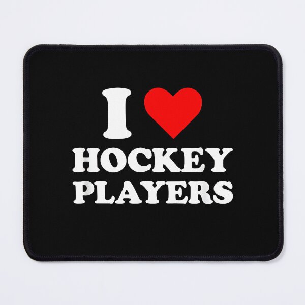 Item preview, I Love Hockey Players Classic Bold Red Heart Ice Hockey Fan designed and sold by Methahshop.