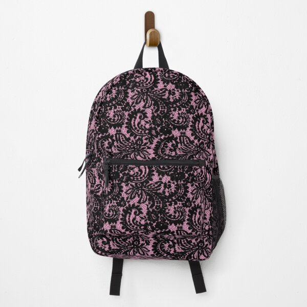 Item preview, Elegant Vintage Black and Light Pink Lace Pattern designed and sold by Hrndz Store.