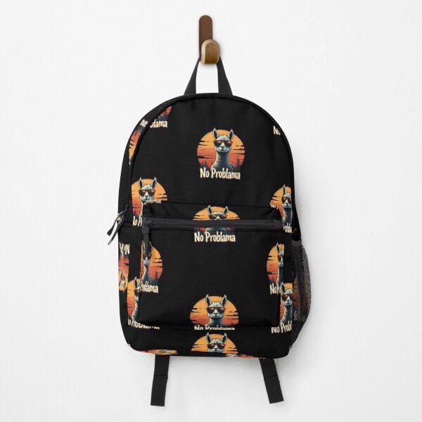 Item preview, Cool Llama with Sunglasses Retro Sunset No Problama Pun T-Shirt designed and sold by happyshirt27.