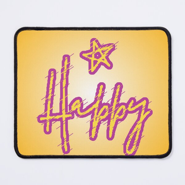 Item preview, Happy Glitch Yellow Purple Star Gradient Positive Gift designed and sold by AstronautMerch.
