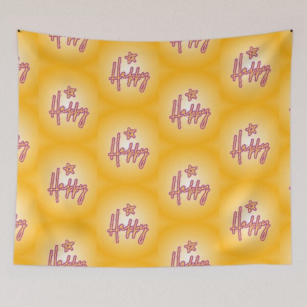 Item preview, Happy Glitch Yellow Purple Star Gradient Positive Gift designed and sold by AstronautMerch.